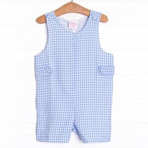 Stitchy Fish Tatum Jon Jon, Blur Gingham, NWOT